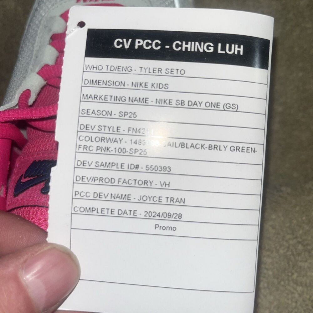 Nike Sb Air Zoom Day One Se Gs 6y Promo Sample Skate Shoes Rare - Picture 8 of 16